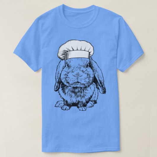 Rabbit Bunny Chef Funny Cooking CookT-Shirt T-shirt (Design voorkant)