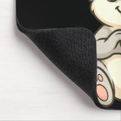 Rabbit Bunny Doing Heart With Hands Valentines Day Muismat (Hoek)