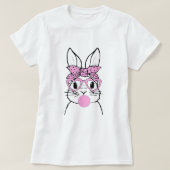 Rabbit Bunny Glasses Bandana Blowble Gum Ea T-shirt (Design voorkant)