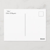 Rabbit Bunny Hare Briefkaart (Achterkant)