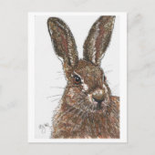 Rabbit Bunny Hare Briefkaart (Voorkant)