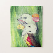 Rabbit Bunny Hare Easter Animal Wildlife Cute Egg Legpuzzel (Verticaal)