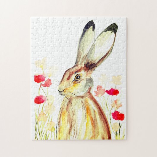 Rabbit Bunny Hare Easter Animal Wildlife Cute Jigs Legpuzzel (Verticaal)