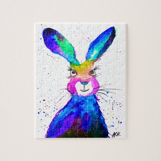 Rabbit Bunny Hare Easter Animal Wildlife Cute Legpuzzel (Verticaal)