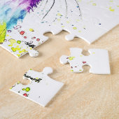 Rabbit Bunny Hare Easter Animal Wildlife Cute Legpuzzel (Zijkant)