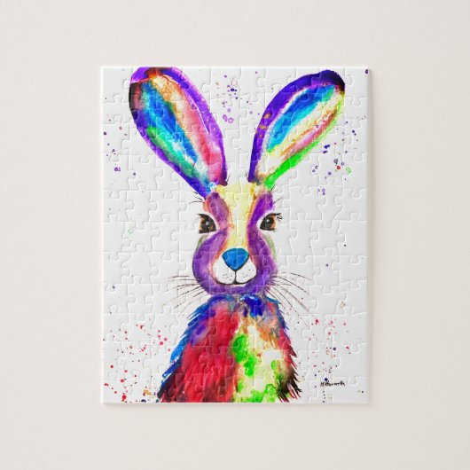 Rabbit Bunny Hare Easter Animal Wildlife Cute Legpuzzel (Verticaal)