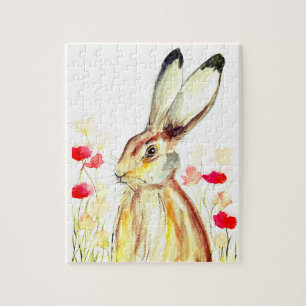 Rabbit Bunny Hare Easter Animal Wildlife Cute Legpuzzel