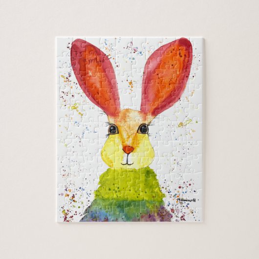 Rabbit Bunny Hare Easter Animal Wildlife Cute Legpuzzel (Verticaal)