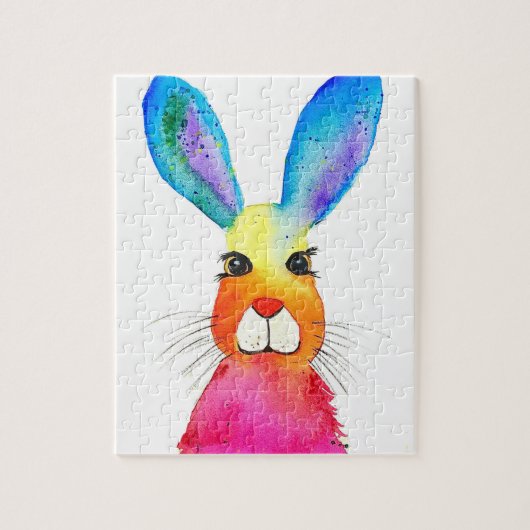 Rabbit Bunny Hare Easter Animal Wildlife Cute Legpuzzel (Verticaal)