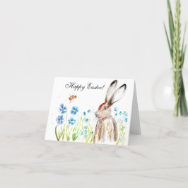 Rabbit Bunny Hare Easter Humor Cute Egg Bedankkaart