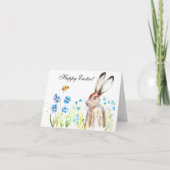 Rabbit Bunny Hare Easter Humor Cute Egg Bedankkaart (Voorkant)
