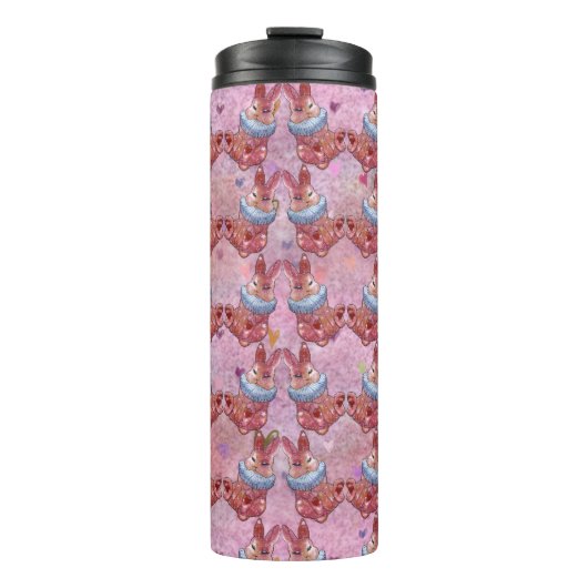 Rabbit Bunny named Ladybug Candy Jar Thermosbeker (Voorkant)