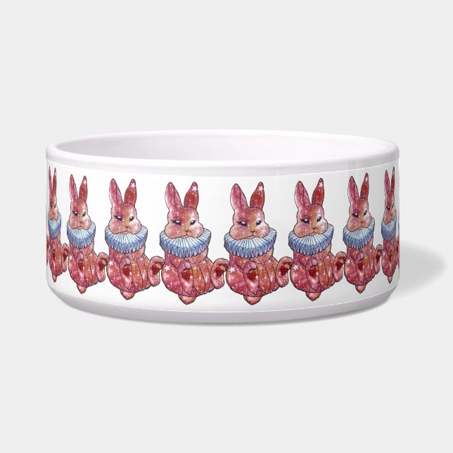 Rabbit Bunny named Ladybug Candy Jar Voerbakje (Voorkant)