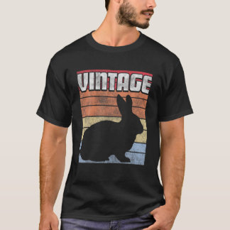 Rabbit Bunny Retro Style  70S 80S 90S Gift T-shirt