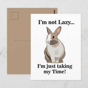 Rabbit Bunny Schattige Funny Briefkaart