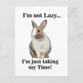 Rabbit Bunny Schattige Funny Briefkaart (Voorkant)