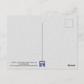 Rabbit Bunny Watching Clouds Fun Waterverf Art    Briefkaart (Achterkant)