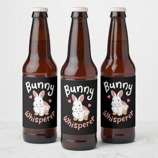 Rabbit Bunny Whisperer Bier Etiket (Flessen)