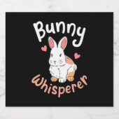 Rabbit Bunny Whisperer Bier Etiket (Enkel label)