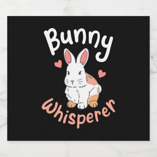 Rabbit Bunny Whisperer Bier Etiket (Enkel label)