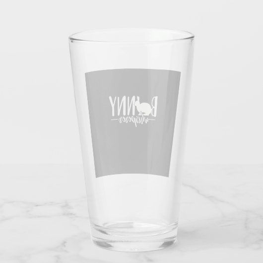 Rabbit Bunny Whisperer Glas (Achterkant)