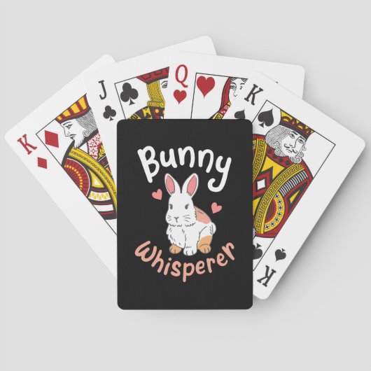 Rabbit Bunny Whisperer Pokerkaarten (Achterkant)