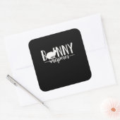 Rabbit Bunny Whisperer Vierkante Sticker (Envelop)