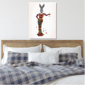 Rabbit Butterfly Dress Canvas Afdruk (Insitu (Slaapkamer))