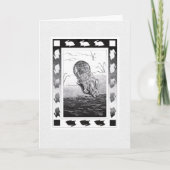 Rabbit by Water Prettige feestdagen Folded Holiday (Voorkant)