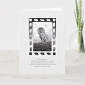 Rabbit by Water "Winter's Coming!" Gefluste feestd Feestdagen Kaart (Voorkant)