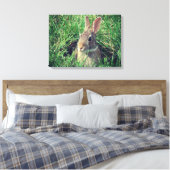 Rabbit Canvas Print (Insitu (Slaapkamer))