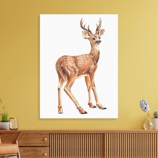 Rabbit Canvas Print (Insitu (Woonkamer))