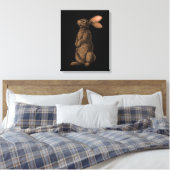 Rabbit Canvas Print (Insitu (Slaapkamer))