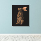 Rabbit Canvas Print (Insitu (Houten vloer))
