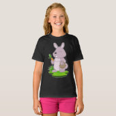 Rabbit Carrot Basket T-shirt (Voorkant volledig)