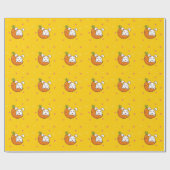 Rabbit carrot Wrapping Paper Cadeaupapier (Vlak)
