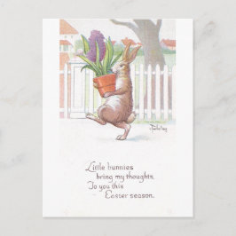 Rabbit Carry Potlood Paars Hyacinth Briefkaart