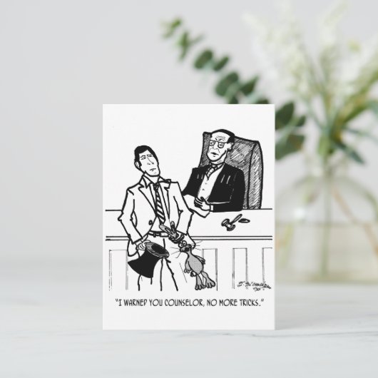 Rabbit Cartoon 2647 Briefkaart (Staand voorkant)