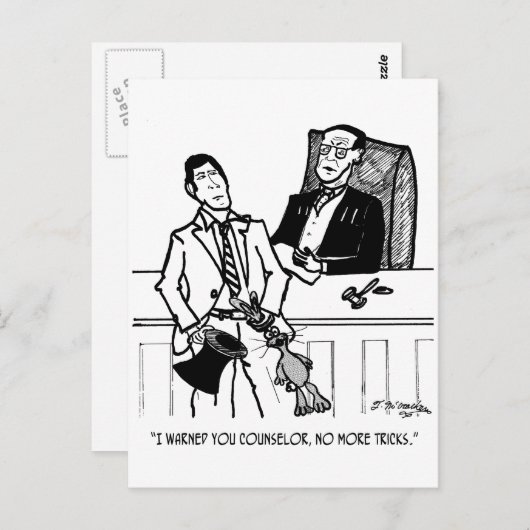 Rabbit Cartoon 2647 Briefkaart (Voorkant / Achterkant)