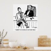 Rabbit Cartoon 2647 Poster (Keuken)