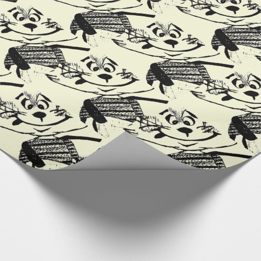 Rabbit Cartoon Cadeaupapier (Hoek)
