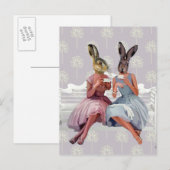 Rabbit Chat Briefkaart (Voorkant / Achterkant)