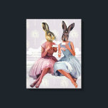 Rabbit Chat Canvas Afdruk<br><div class="desc">Mode en beeldmateriaal</div>