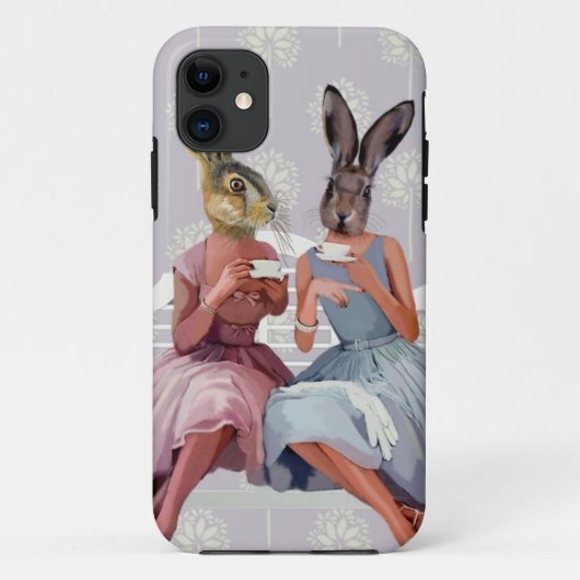 Rabbit Chat Case-Mate iPhone Case (Achterkant)