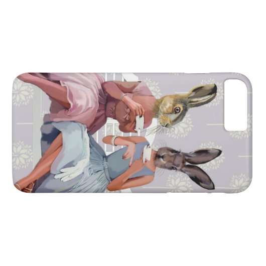 Rabbit Chat Case-Mate iPhone Case (Achterkant (Horizontaal))