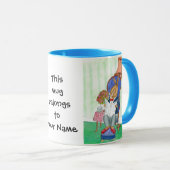 Rabbit Coffee Mok to Personalize (Voorkant rechts)