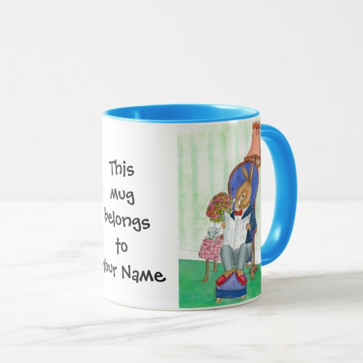 Rabbit Coffee Mok to Personalize (Voorkant rechts)