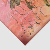 Rabbit Cursive Script Decoupage Tissue Pap Tissuepapier (Detail)