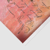 Rabbit Cursive Script Decoupage Tissuepapier (Detail)