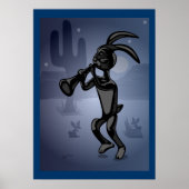 Rabbit Dance Kokopelli Poster (Voorkant)